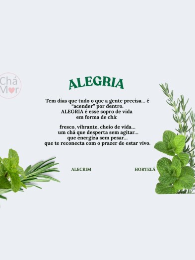 Blend - ALEGRIA - Embalagem com 10 sachês